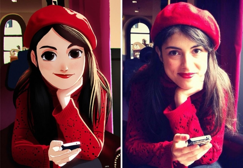 The artist turns photos of random people into amazing illustrations The artist turns photos of random people into amazing illustrations
