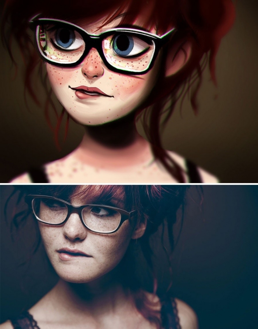 The artist turns photos of random people into amazing illustrations The artist turns photos of random people into amazing illustrations