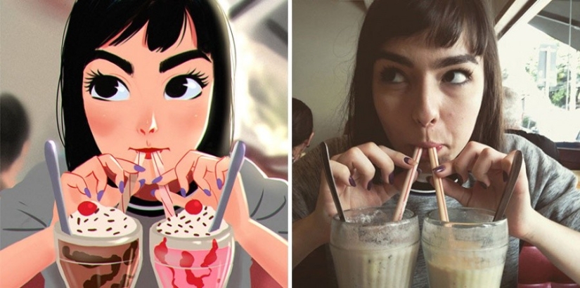 The artist turns photos of random people into amazing illustrations The artist turns photos of random people into amazing illustrations