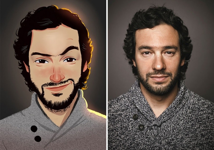 The artist turns photos of random people into amazing illustrations The artist turns photos of random people into amazing illustrations