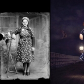 The artist turns vintage photographs into mind-blowing illustrations