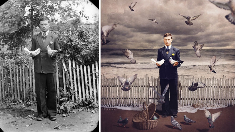 The artist turns vintage photographs into mind-blowing illustrations The artist turns vintage photographs into mind-blowing illustrations
