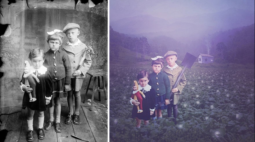 The artist turns vintage photographs into mind-blowing illustrations The artist turns vintage photographs into mind-blowing illustrations