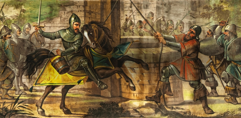The battle for the wooden bucket. Who won the most stupid war in history