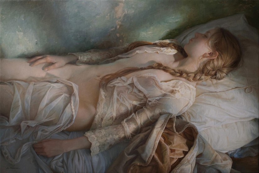The beauty of the female body in the stunningly realistic works of Sergey Marshennikov