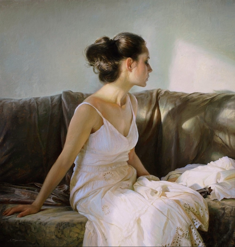 The beauty of the female body in the stunningly realistic works of Sergey Marshennikov