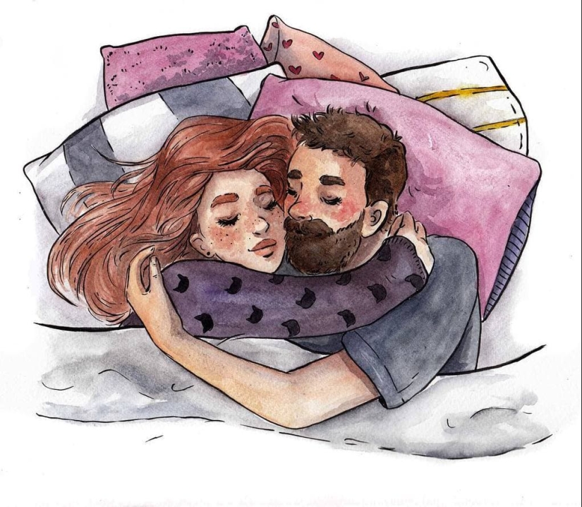 The charm of everyday life in the warm watercolor illustrations of Clementine Petrova