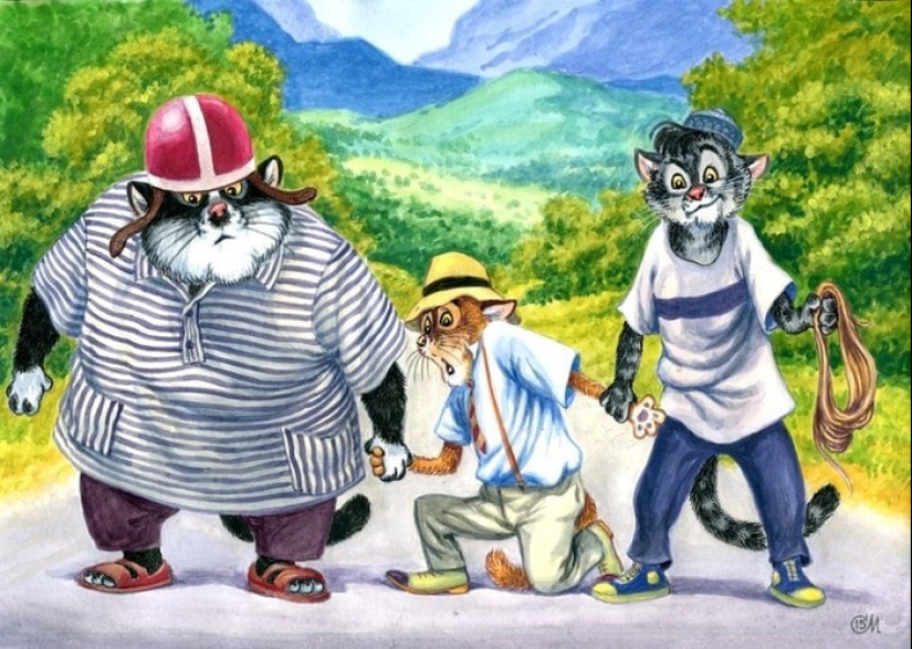 "The diamond hand" to "pulp fiction": the artist has replaced actors cute cats "The diamond hand" to "pulp fiction": the artist has replaced actors cute cats