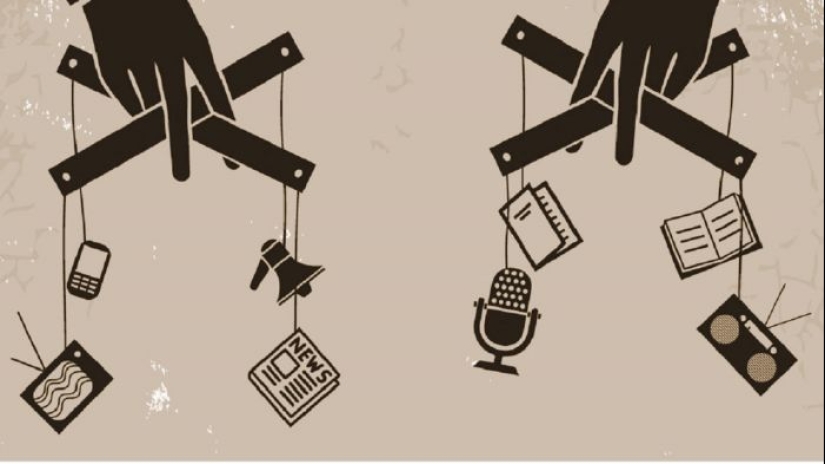 The expert called 10 ways to control the masses, which actively uses the power