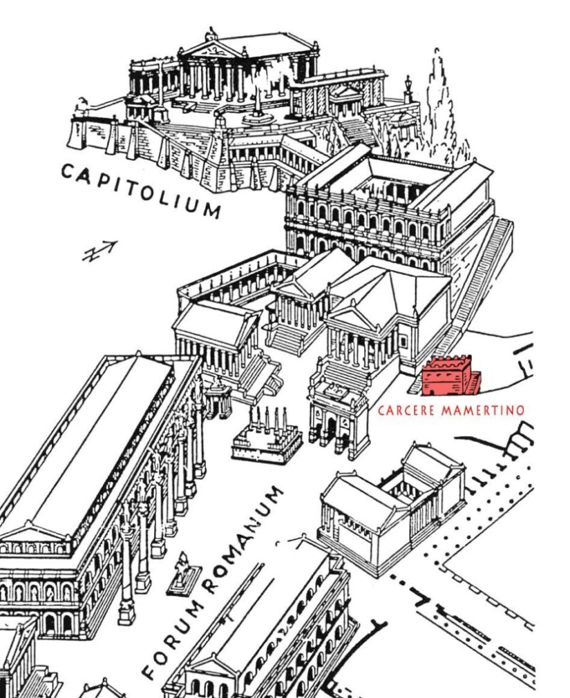 The Mamertine Prison is the most terrible prison in Ancient Rome for special prisoners