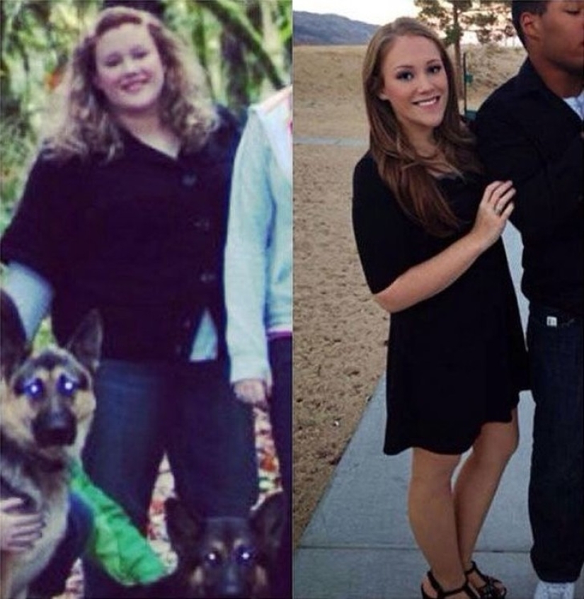 The miraculous transformation of the girls, who defeated the excess weight