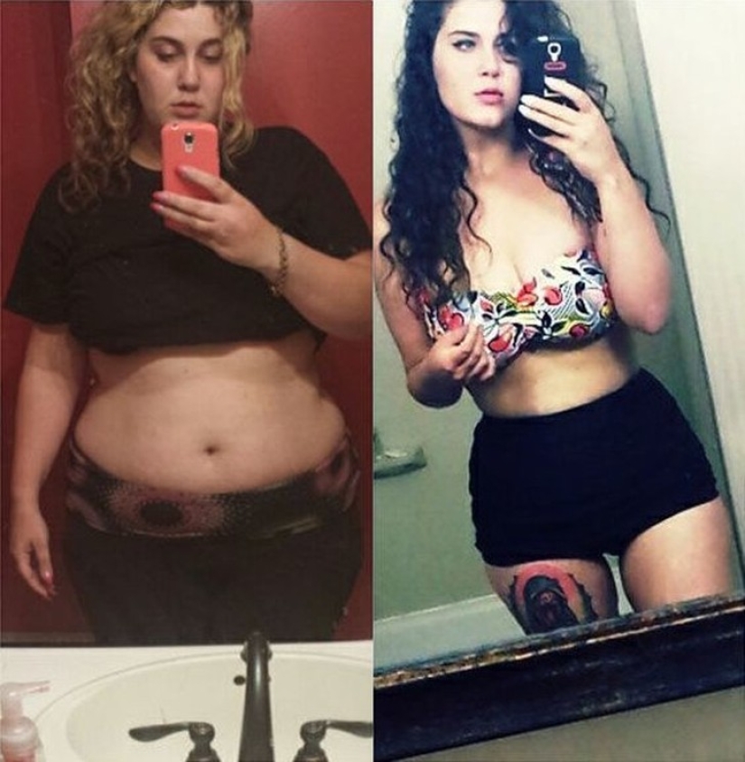 The miraculous transformation of the girls, who defeated the excess weight