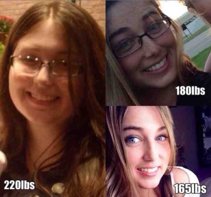 The miraculous transformation of the girls, who defeated the excess weight