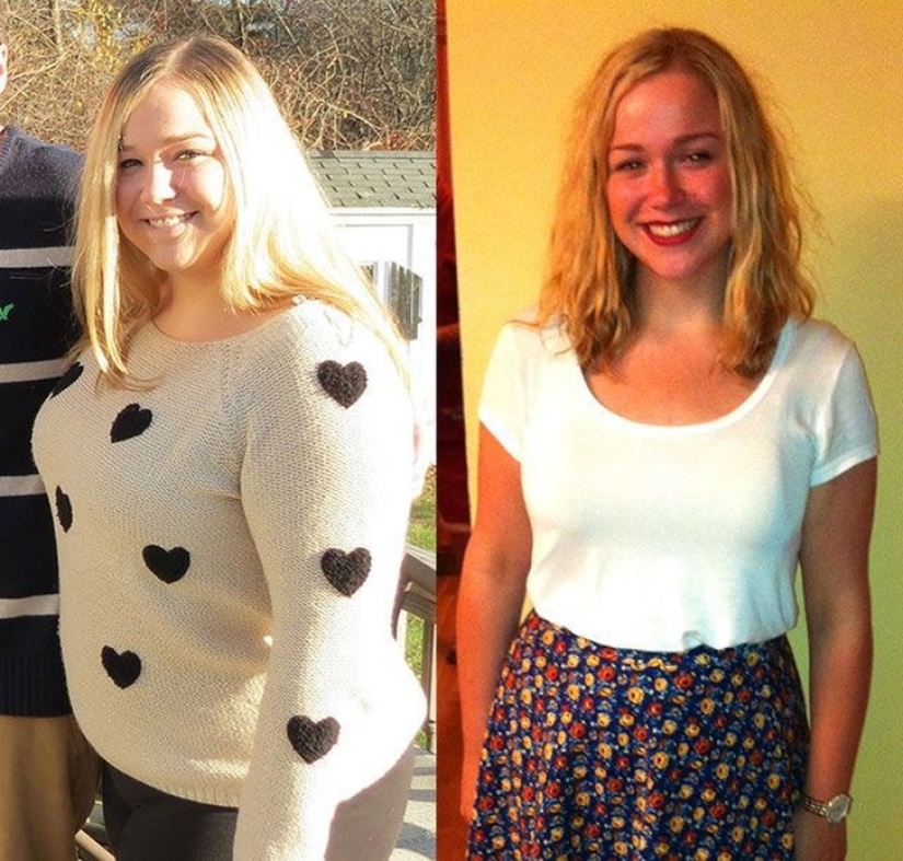 The miraculous transformation of the girls, who defeated the excess weight