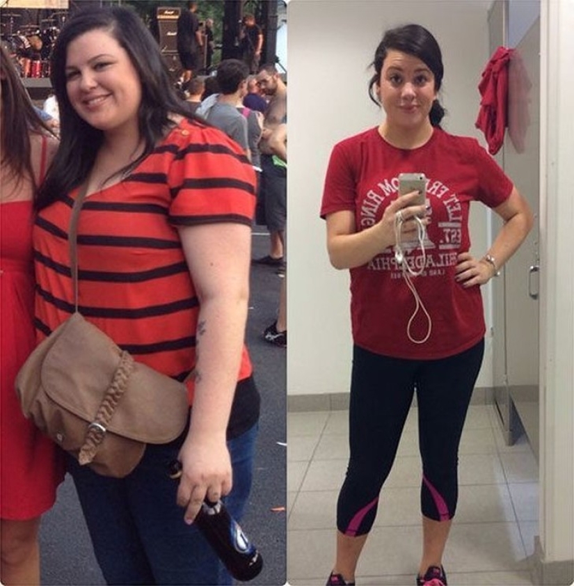 The miraculous transformation of the girls, who defeated the excess weight