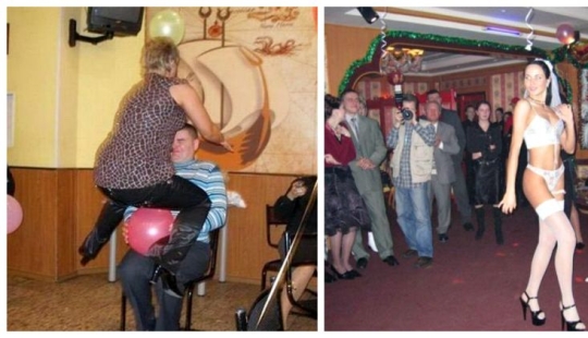 The most bizarre competitions at the wedding: 25 photos that all ashamed The most bizarre competitions at the wedding: 25 photos that all ashamed