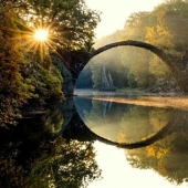 The mystical Rakotzbruke Bridge, which was built by the devil The mystical Rakotzbruke Bridge, which was built by the devil
