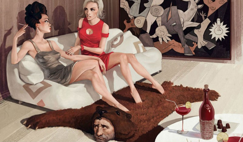 The non-childish drawings of this Russian artist are very ambiguous The non-childish drawings of this Russian artist are very ambiguous