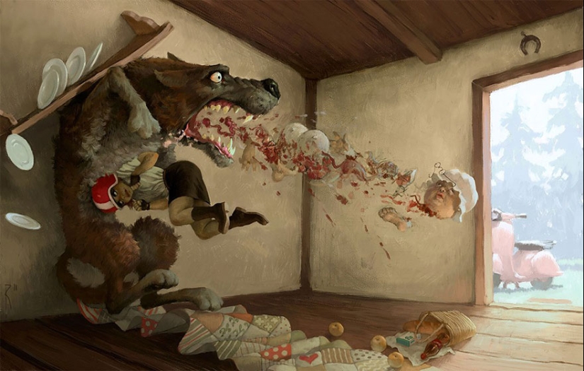 The non-childish drawings of this Russian artist are very ambiguous The non-childish drawings of this Russian artist are very ambiguous