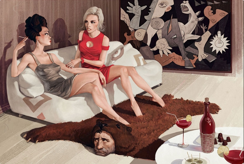 The non-childish drawings of this Russian artist are very ambiguous The non-childish drawings of this Russian artist are very ambiguous