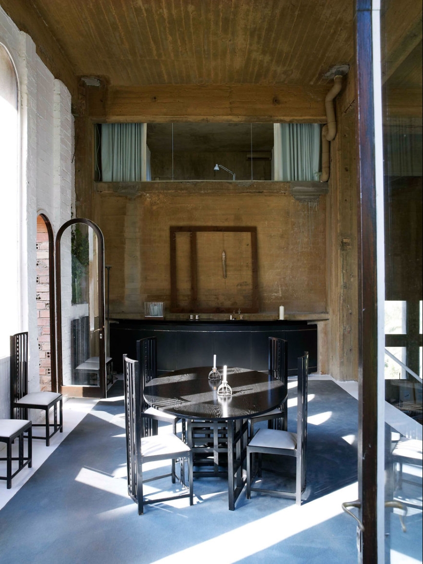 The old cement factory was turned into a real villa