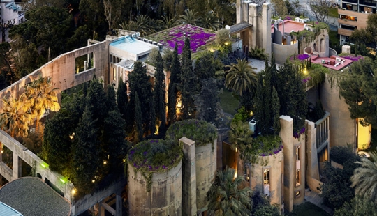 The old cement factory was turned into a real villa