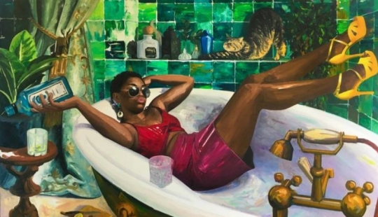 The paradise island of Reunion and its inhabitants in the paintings of Aurélie Quenten