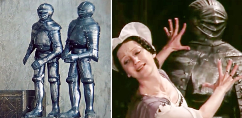 The same props and clothing, which has appeared in many Soviet films