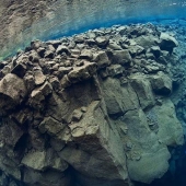 The Silfra Rift is where two continents meet The Silfra Rift is where two continents meet