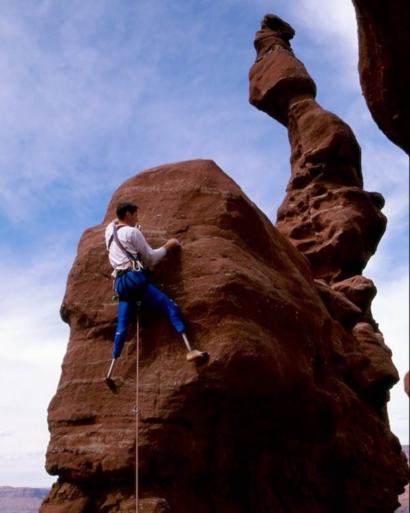 The story of Hugh Herr, a legless rock climber who turned out to be stronger than a stone