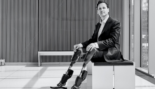 The story of Hugh Herr, a legless rock climber who turned out to be stronger than a stone The story of Hugh Herr, a legless rock climber who turned out to be stronger than a stone