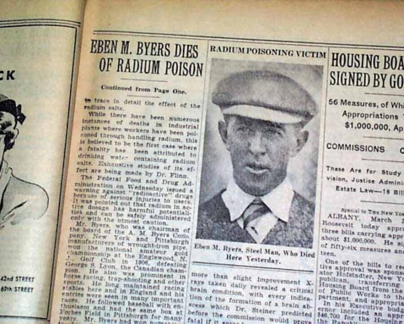 The tragic story of Eben Byers, who was treated with radium The tragic story of Eben Byers, who was treated with radium