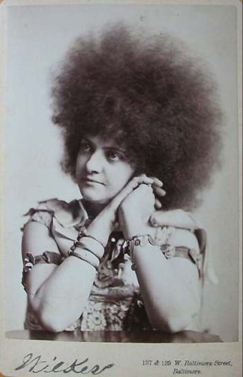 The world's most beautiful women, fake Circassian, who performed in circuses of the 19th century