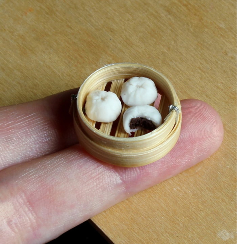 These Mini clay sculptures Look So much like real food that It Makes Your Mouth Water