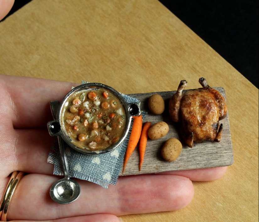 These Mini clay sculptures Look So much like real food that It Makes Your Mouth Water