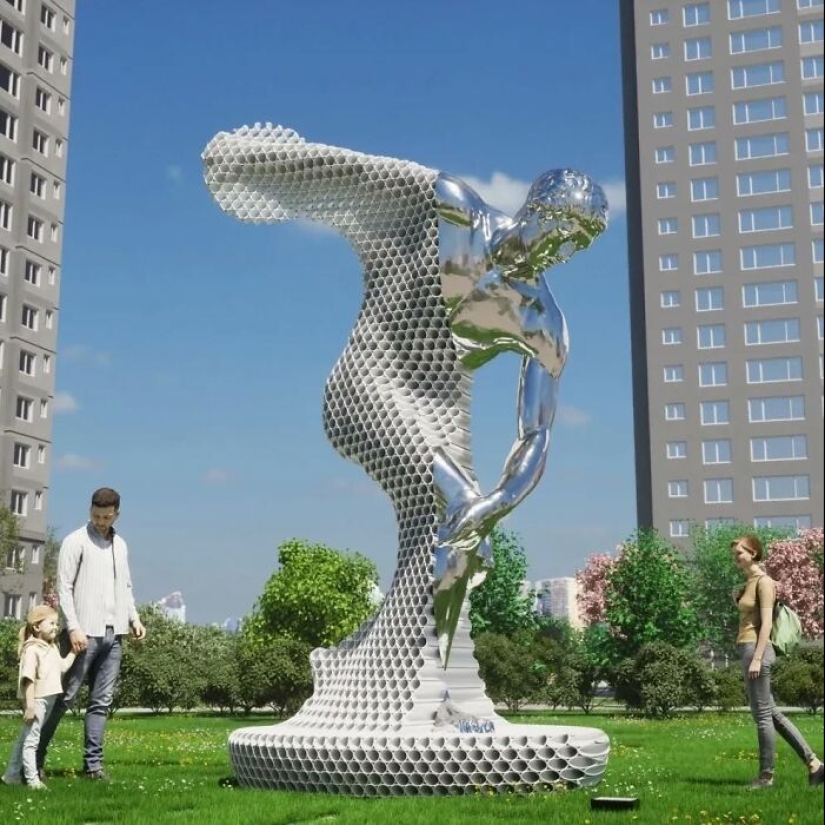 This Artist Creates Striking Metal Sculptures Using Stacked Pipes This Artist Creates Striking Metal Sculptures Using Stacked Pipes