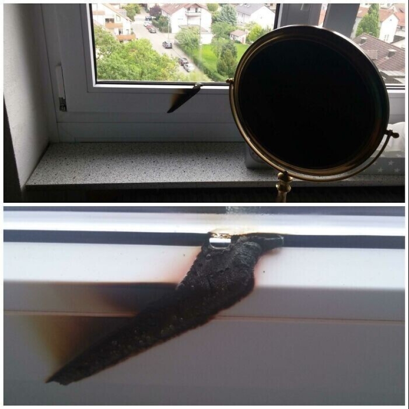 Threat lens effect: 18 cases, when a seemingly harmless items to the cause of the fire
