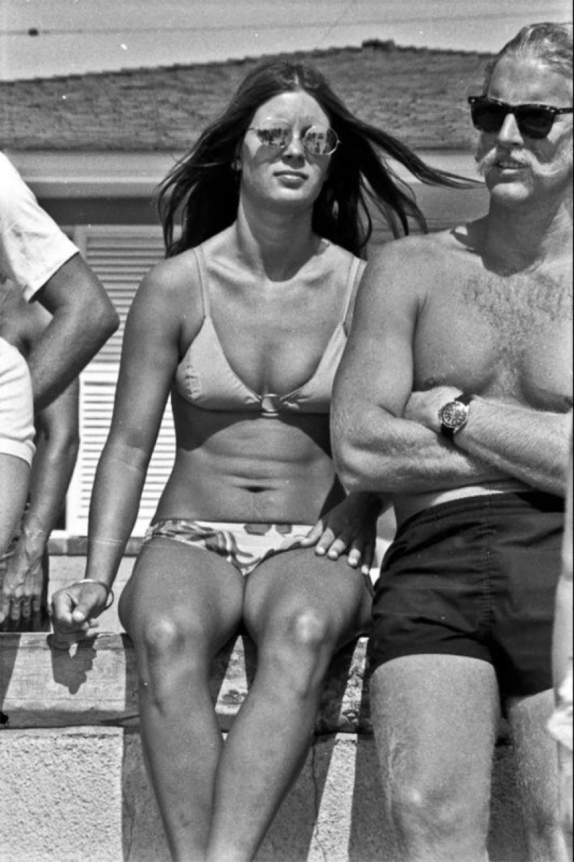 Tired of the sun: a hot summer day in 1970 at the famous Mission Beach