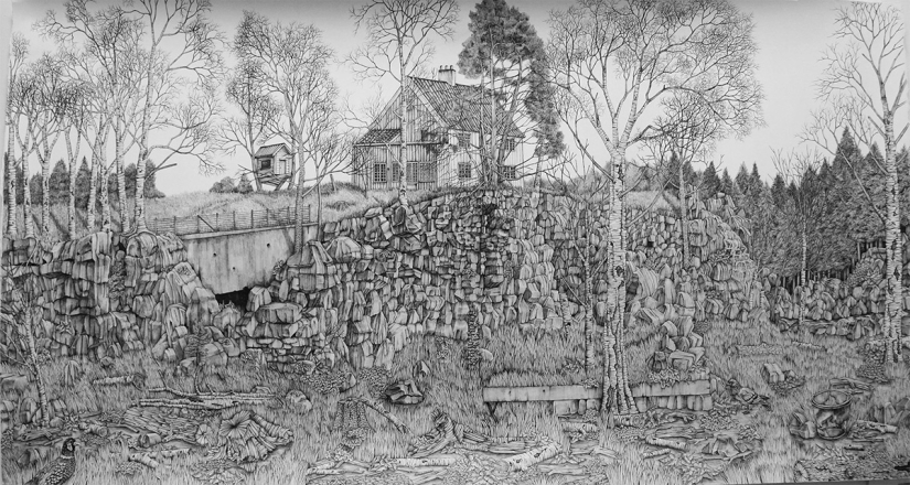 Todo un mundo sobre el papel: una mujer británica crea paisajes increíbles con una pluma ordinaria