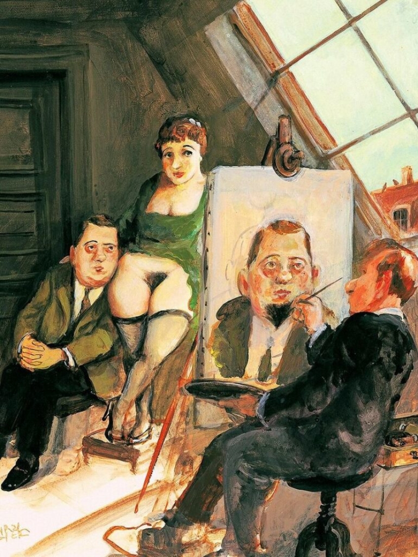 Tonterías graciosas en los cuadros del artista, escritor y matón Rudi Hurzlmayer