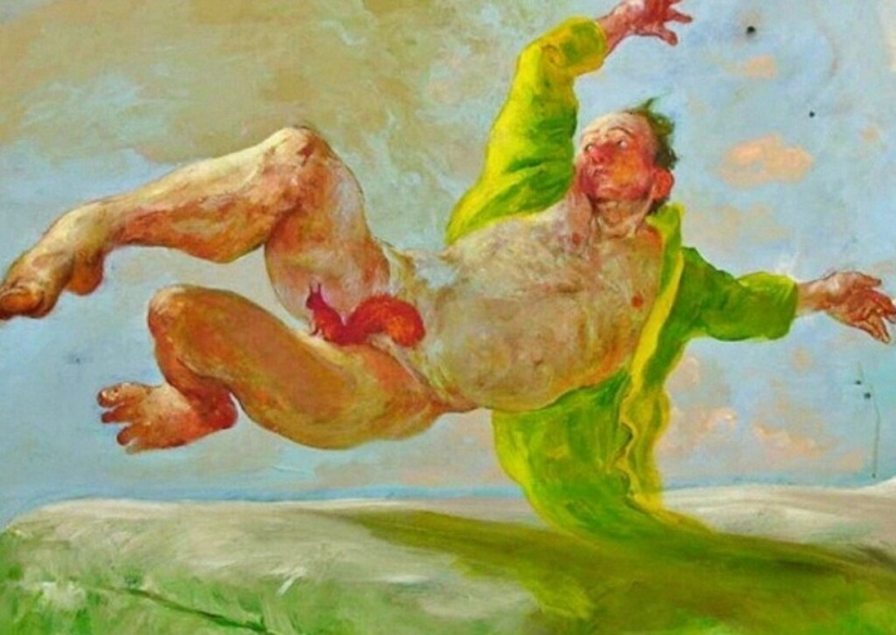 Tonterías graciosas en los cuadros del artista, escritor y matón Rudi Hurzlmayer