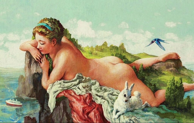 Tonterías graciosas en los cuadros del artista, escritor y matón Rudi Hurzlmayer