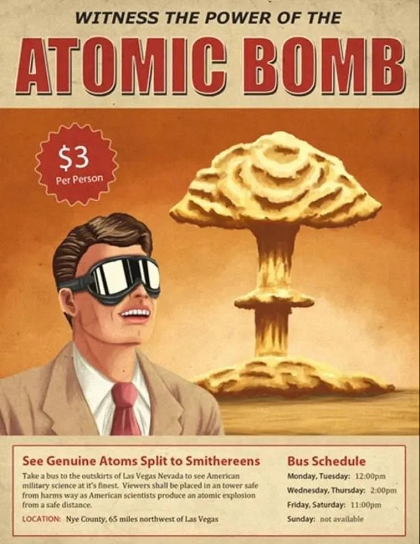Turismo nuclear en los Estados Unidos, o cómo el sitio de pruebas nucleares se convirtió en una atracción turística Turismo nuclear en los Estados Unidos, o cómo el sitio de pruebas nucleares se convirtió en una atracción turística