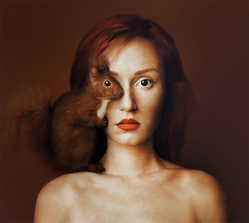 Una chica de Hungría mostró su naturaleza animal