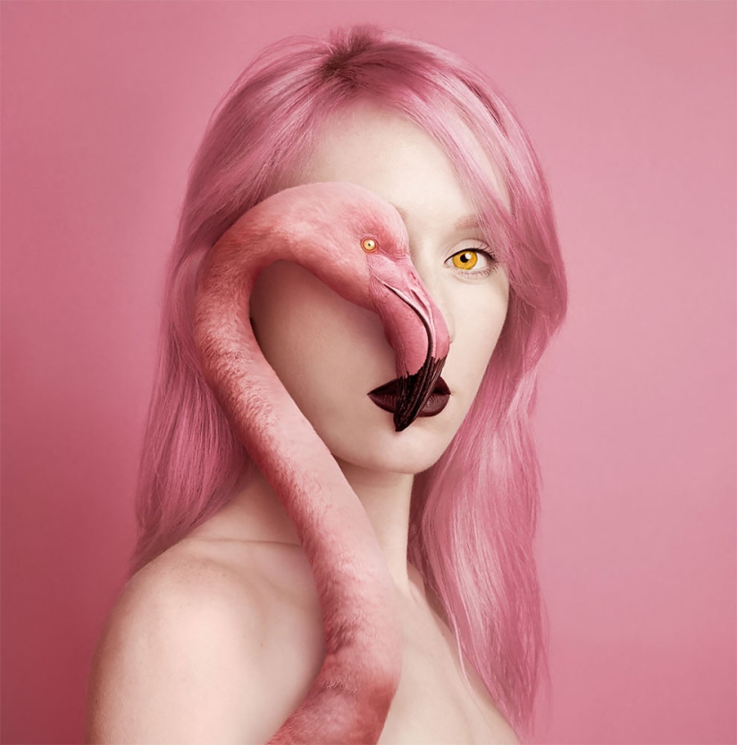 Una chica de Hungría mostró su naturaleza animal