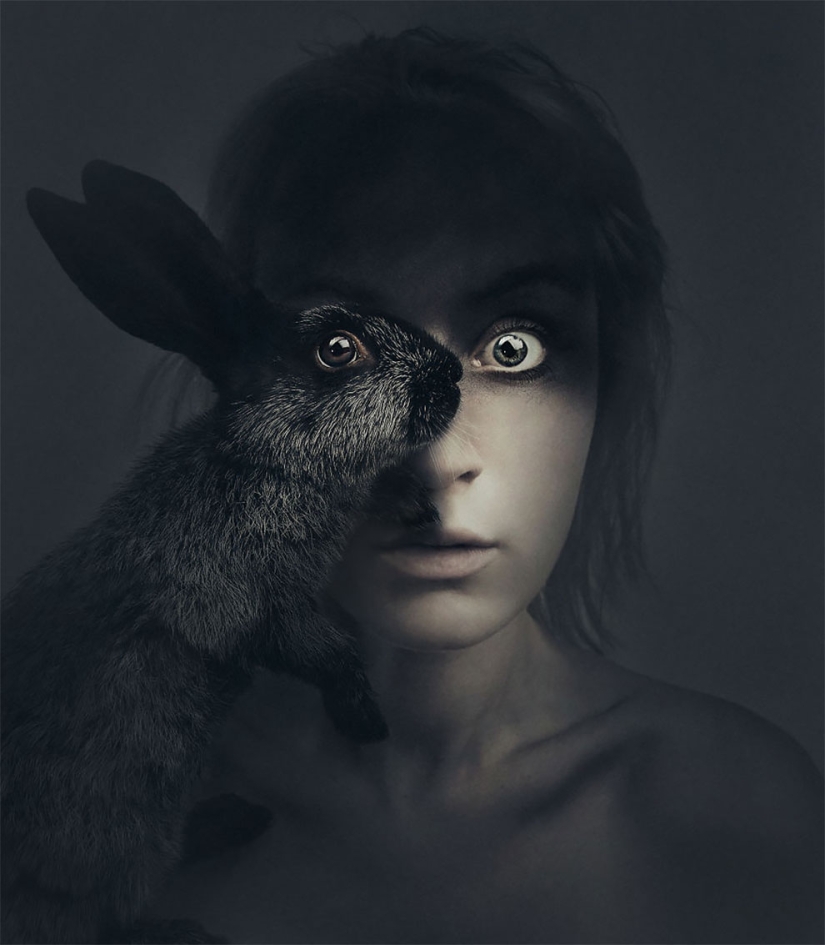 Una chica de Hungría mostró su naturaleza animal