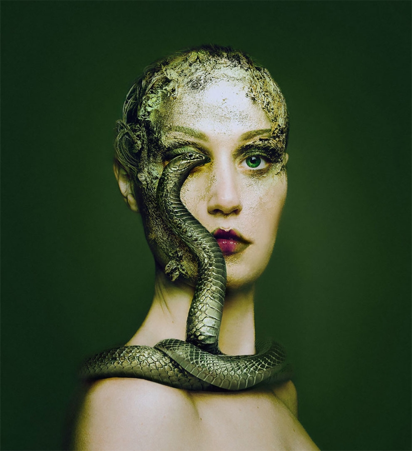 Una chica de Hungría mostró su naturaleza animal