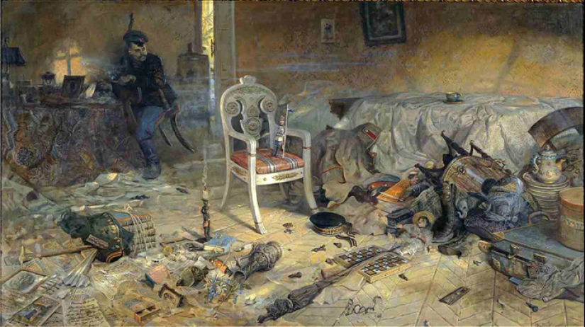 Una gran historia de Rusia en la atmósfera pinturas de Pablo rizhenko
