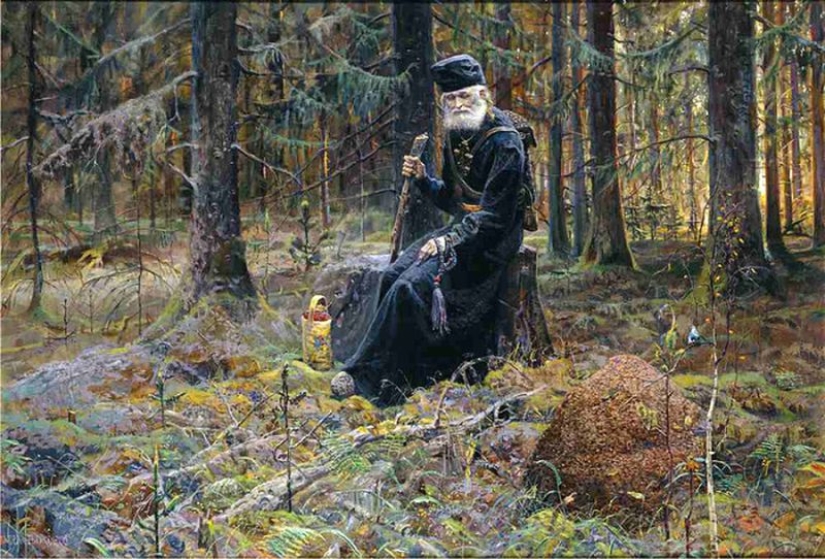Una gran historia de Rusia en la atmósfera pinturas de Pablo rizhenko