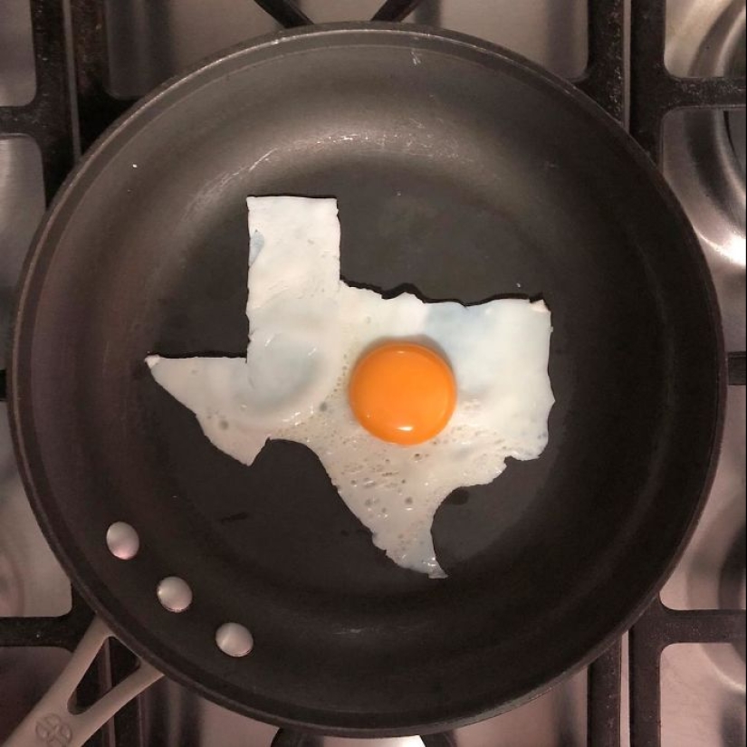 Una mujer mexicana crea obras de arte a partir de huevos fritos banales Una mujer mexicana crea obras de arte a partir de huevos fritos banales